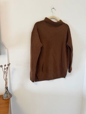 Hatch Brown Wool Maternity Sweater